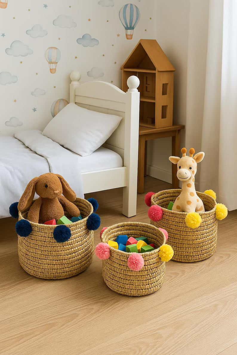 Atlas Palm Basket Trio